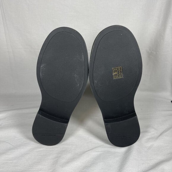 Tory Burch Women's Double T-Croc Embossed White Leather Combat Boots Size 9-NEW - Picture 6 of 7